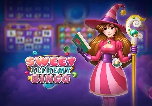 Sweet Alchemy Bingo game preview with bingo card layout